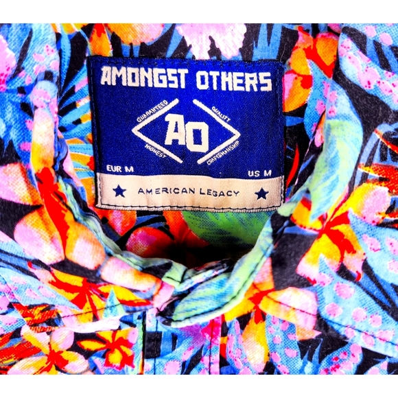 Amongst Others Colorful floral print button down casual shirt - Picture 3 of 3